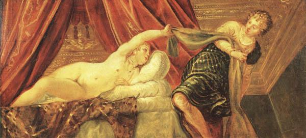 Jacopo Robusti Tintoretto Joseph and Potiphar's Wife Sweden oil painting art